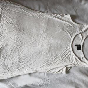 White layering tank top